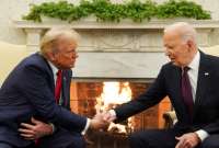 Donald Trump y Joe Biden, durante su último encuentro en la Casa Blanca.