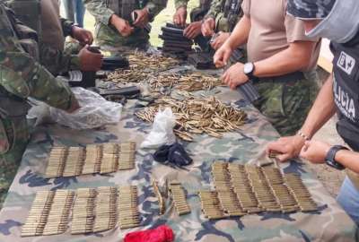 El Ej&eacute;rcito destruy&oacute; material explosivo, armas y municiones en Mataje