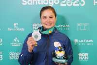 Valeria Echever consiguió plata en Karate.