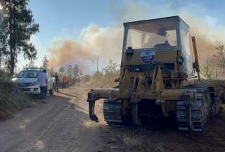 Gobierno transfiere USD 577.000 para la emergencia por incendios en Quilanga y Sigchos