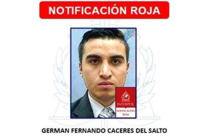 Interpol activ&oacute; la alerta de difusi&oacute;n roja para dar con el paradero de C&aacute;ceres.
