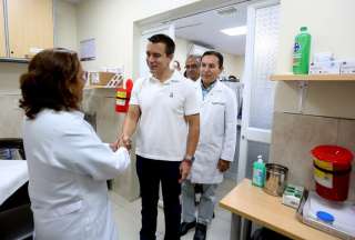 Presidente Noboa constat&oacute; el avance de la repotenciaci&oacute;n del Hospital del D&iacute;a Mariana de Jes&uacute;s de Guayaquil