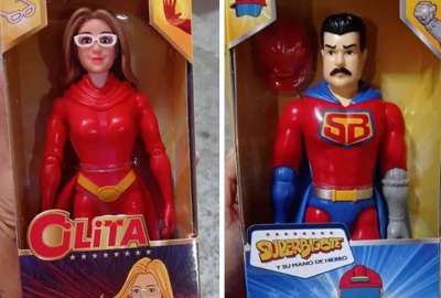 El gobierno venezolano entreg&oacute; juguetes con las im&aacute;genes de Cilia Flores y Nicol&aacute;s Maduro como 'superh&eacute;roes'. 