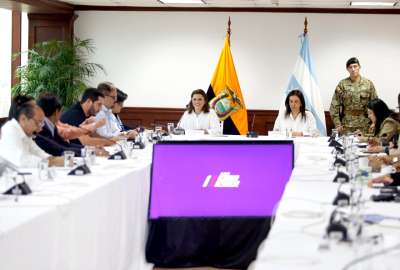 a vicepresidenta Mar&iacute;a Jos&eacute; Pinto lider&oacute; el gabinete ampliado en Guayaquil, junto a ministros y funcionarios del Gobierno.