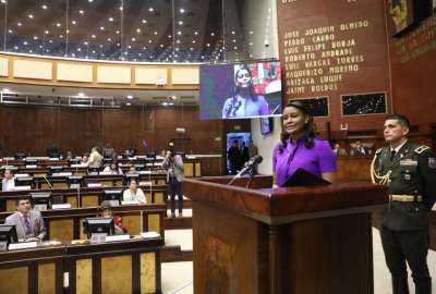 La fiscal Diana Salazar present&oacute; su rendici&oacute;n de cuentas 2023 en la Asamblea Nacional. 
