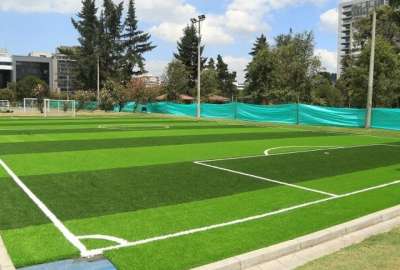 As&iacute; avanza la rehabilitaci&oacute;n de la pista atl&eacute;tica y otras zonas en el Parque La Carolina. 