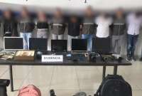 Esta organización realizó robos en cuatro sectores de la capital.