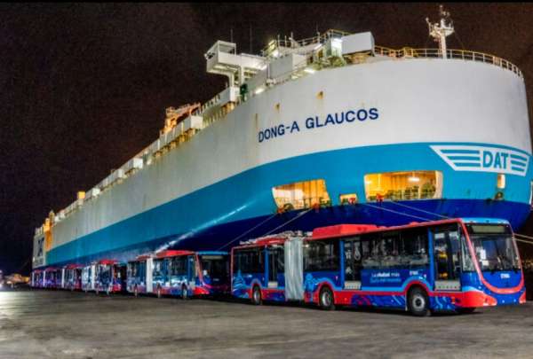 59 trolebuses llegaron a Ecuador en los pr&oacute;ximos d&iacute;as despu&eacute;s de cumplir con los procesos de aduana. 60 unidades operar&aacute;n en Quito.