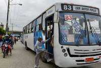 Finaliza paro de transportistas en Guayaquil