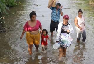 Milagro en emergencia por fuertes lluvias